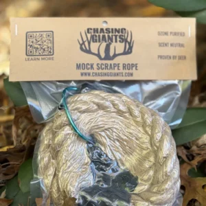 Chasing Giants mock scrape rope, vacuum sealed